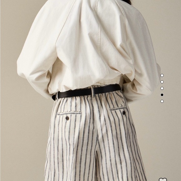 J Crew Linen striped shorts. NWT! - Picture 3 of 5